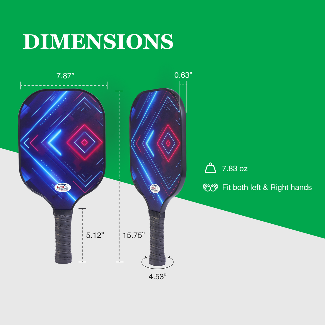 Fiberglass Pickleball Paddle Set – USAPA Approved Pickleball Paddles for Beginners &amp; Adults