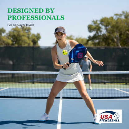 Fiberglass Pickleball Paddle Set – USAPA Approved Pickleball Paddles for Beginners &amp; Adults