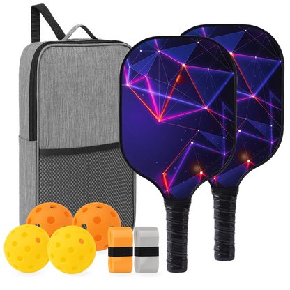 Energy Carbon Fiber Pickleball Paddle Set – USAPA Approved for Speed &amp; Agility | Normal Carbon Fiber Surface