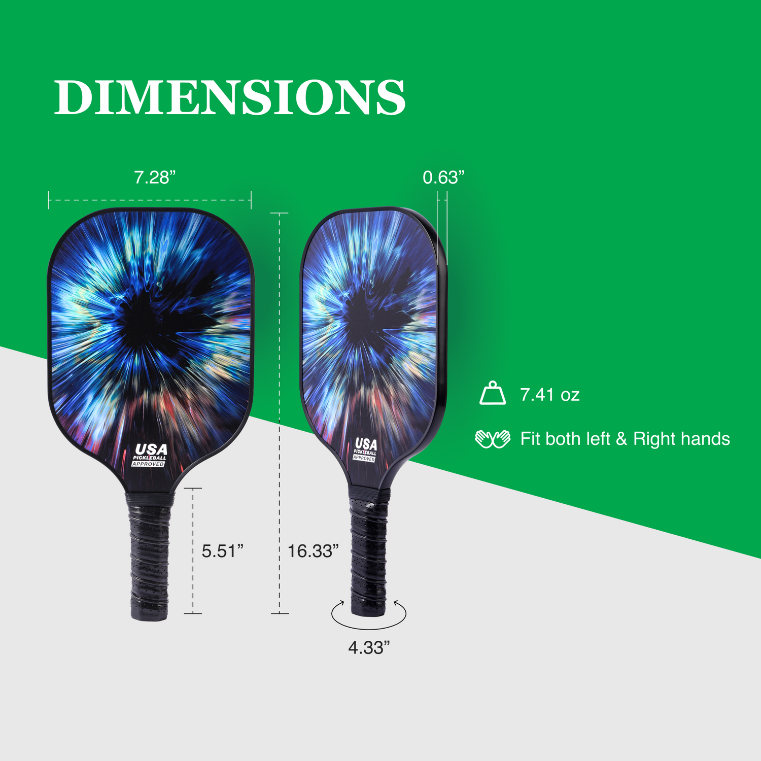 Premium Carbon Fiber Pickleball Paddle Set – USAPA Approved for Advanced Players | Lightweight Carbon Fiber Surface