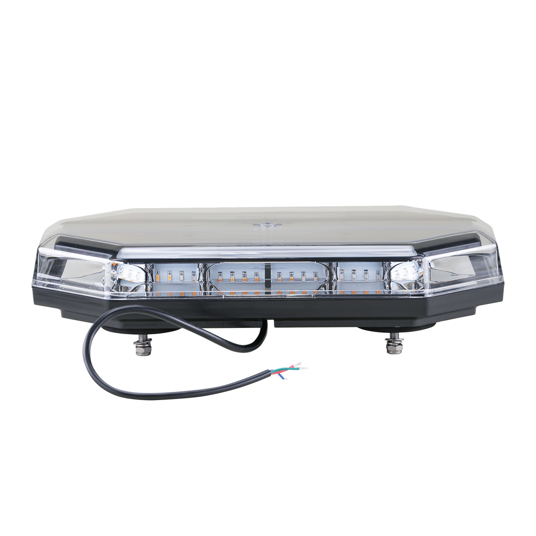 LB1500 Series 15" Clear Lens / Amber LED Light Bar (4-Stud Mount, 3-Wire Cable)