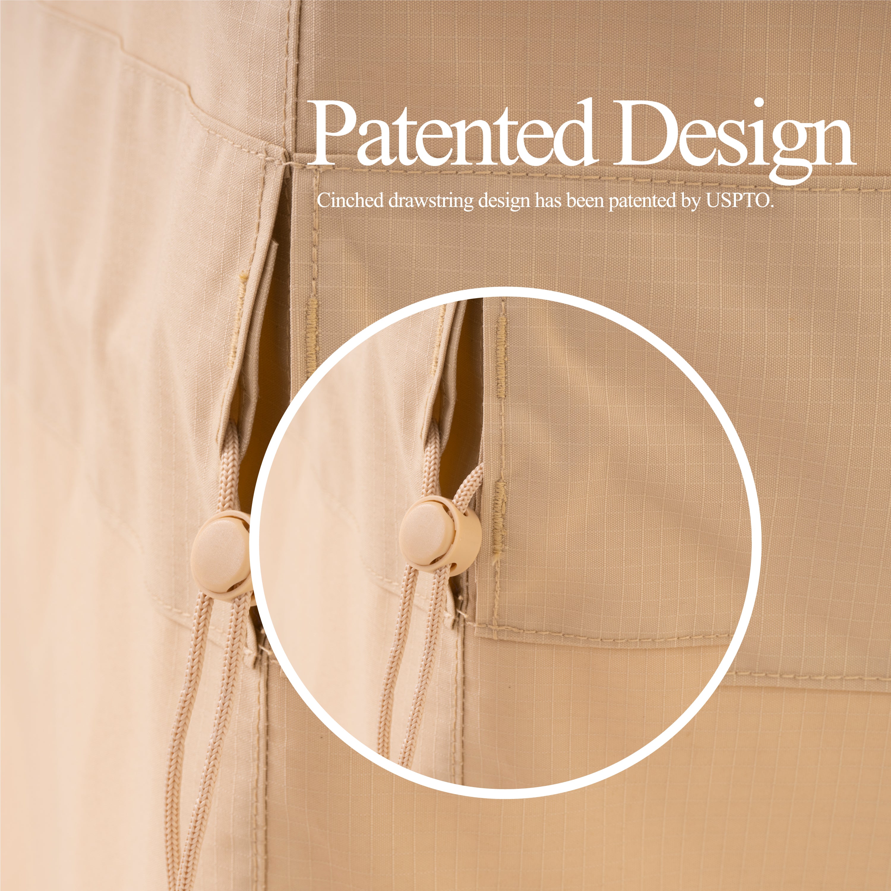 Waterproof Outdoor Patio Chair Covers - Beige - 2Packs - Dancing Garden Collection