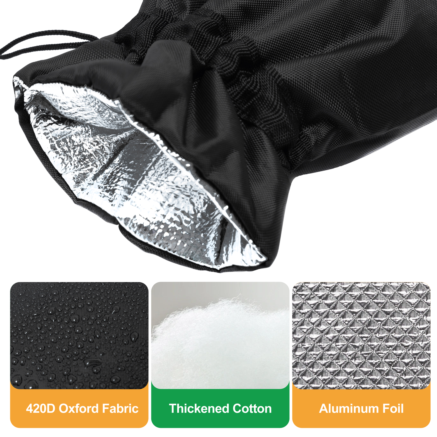 F&amp;J Outdoors Patio Waterproof Faucet Cover - 2 Packs - Black