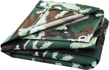 tarp 5x4 F&j Outdoors Canvas Tarps Truck Tarp Water Resistant UV Resistant 10 oz Heavy Duty Tarpaulin Cover for Car Boat Camping Firewood Woodpile, 8x10 Feet