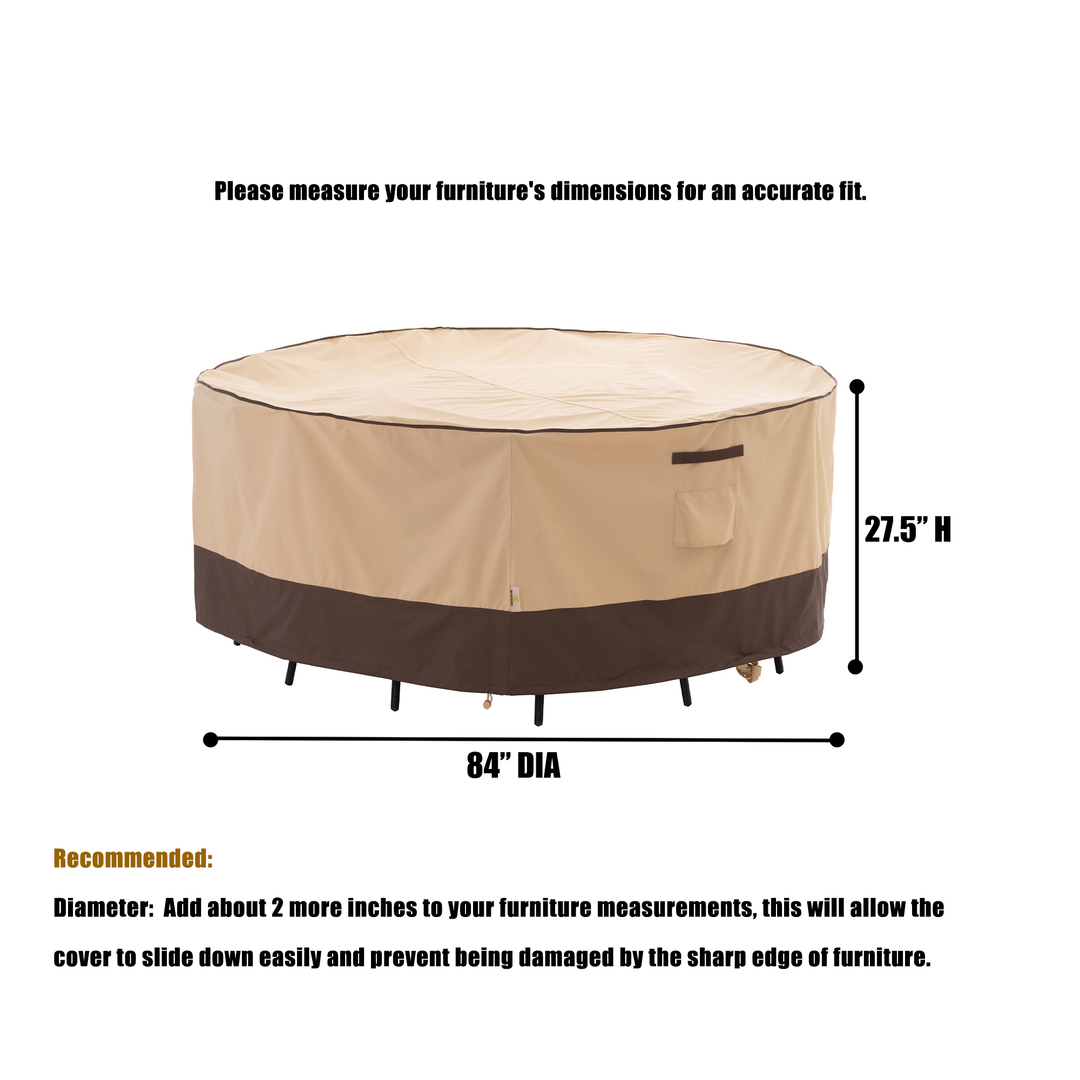 Bezug für Möbelset „Light Weight Edition“, runder Tisch und Stühle